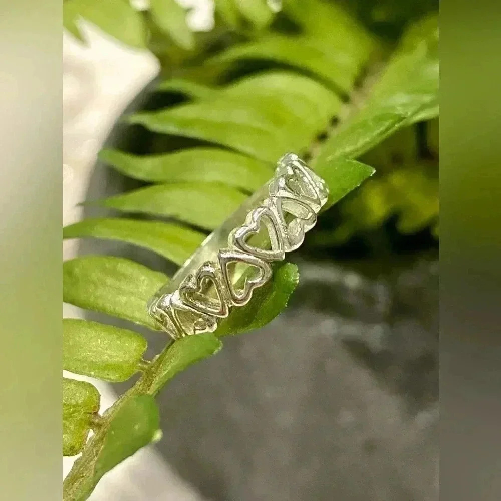 💜Hearts 💕  sterling silver ring 💍